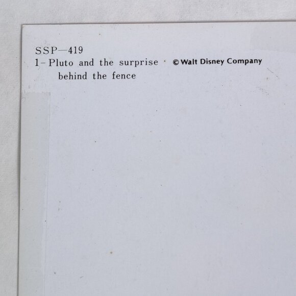 Vintage Disney Lenticular Postcard Pluto Cat Surprise TOPPAN TOP STEREO 1970s - Picture 6 of 8